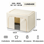Caixa Organizadora Dobrável com Visor – 24L, 66L ou 100L