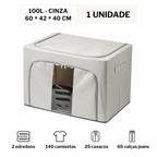 Caixa Organizadora Dobrável com Visor – 24L, 66L ou 100L
