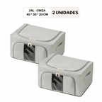 Caixa Organizadora Dobrável com Visor – 24L, 66L ou 100L