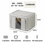 Caixa Organizadora Dobrável com Visor – 24L, 66L ou 100L
