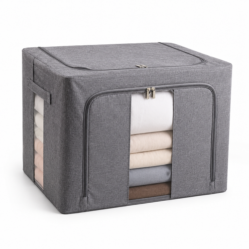 Caixa Organizadora Dobrável com Visor – 24L, 66L ou 100L