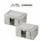 Caixa Organizadora Dobrável com Visor – 24L, 66L ou 100L