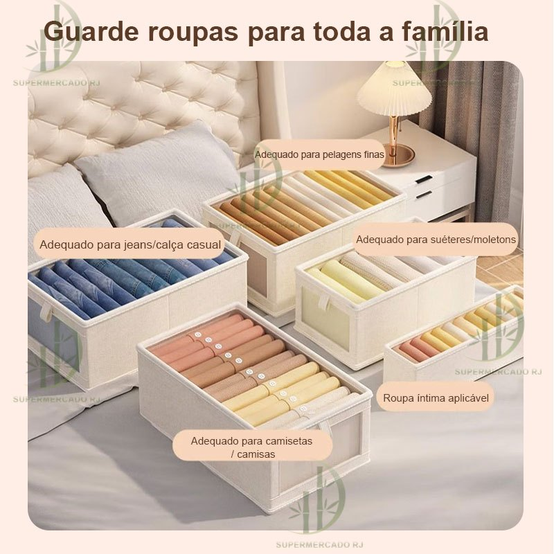 Extra grosso Organizador De Guarda-Roupa Dobrável Para Roupas E Calças Grande Dura Alto Qualidade