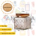 Pote Hermético de Vidro com Tampa de Banbu 745ml/985ml/1155ml