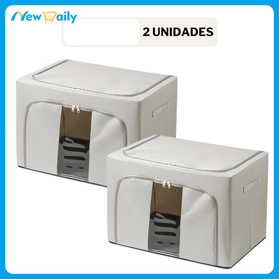 Caixa Organizadora Dobrável com Visor – 24L, 66L ou 100L
