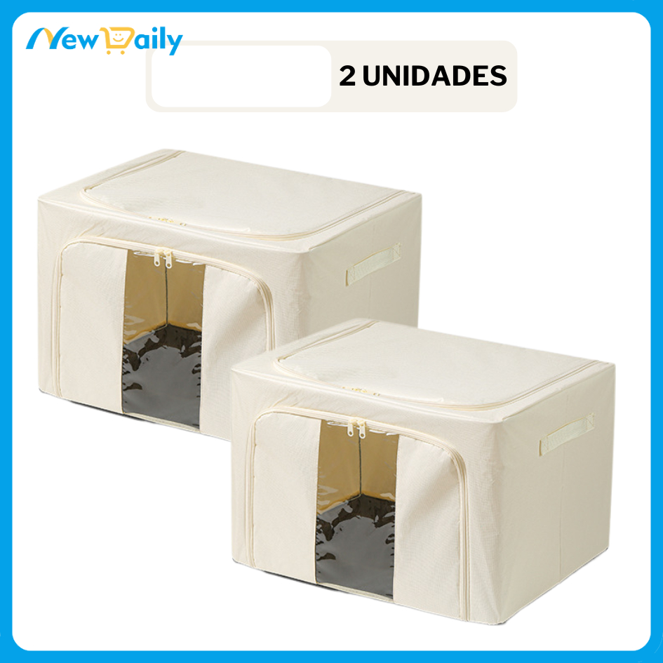 Caixa Organizadora Dobrável com Visor – 24L, 66L ou 100L