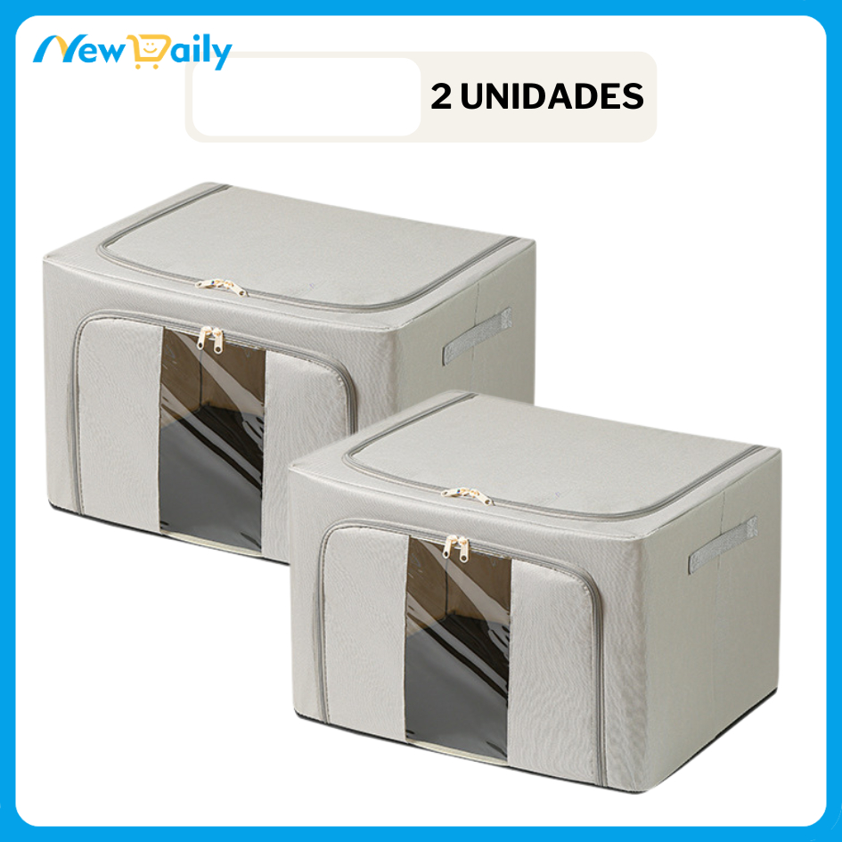 Caixa Organizadora Dobrável com Visor – 24L, 66L ou 100L