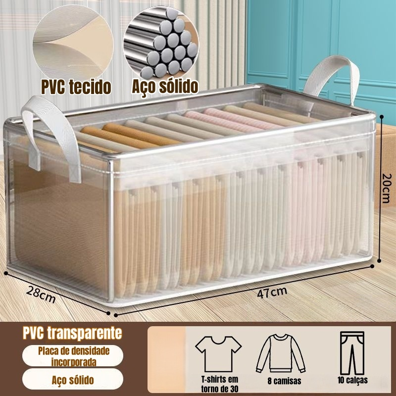 Caixas Organizador De Guarda Roupa Dobrável De Armazenamento Dobrável Para Roupas E Calças Grande Dura Qualidade