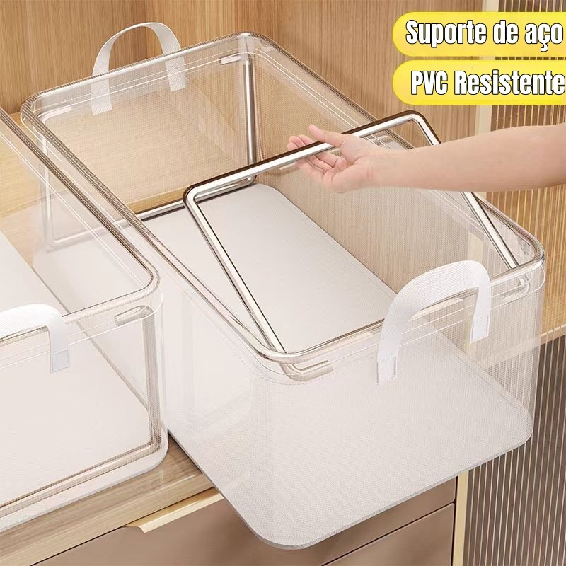 Caixas Organizador De Guarda Roupa Dobrável De Armazenamento Dobrável Para Roupas E Calças Grande Dura Qualidade