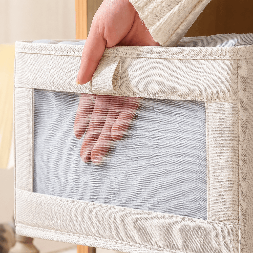 Organizador de Guarda-Roupa Dobrável com Visor | Para Closet e Prateleira