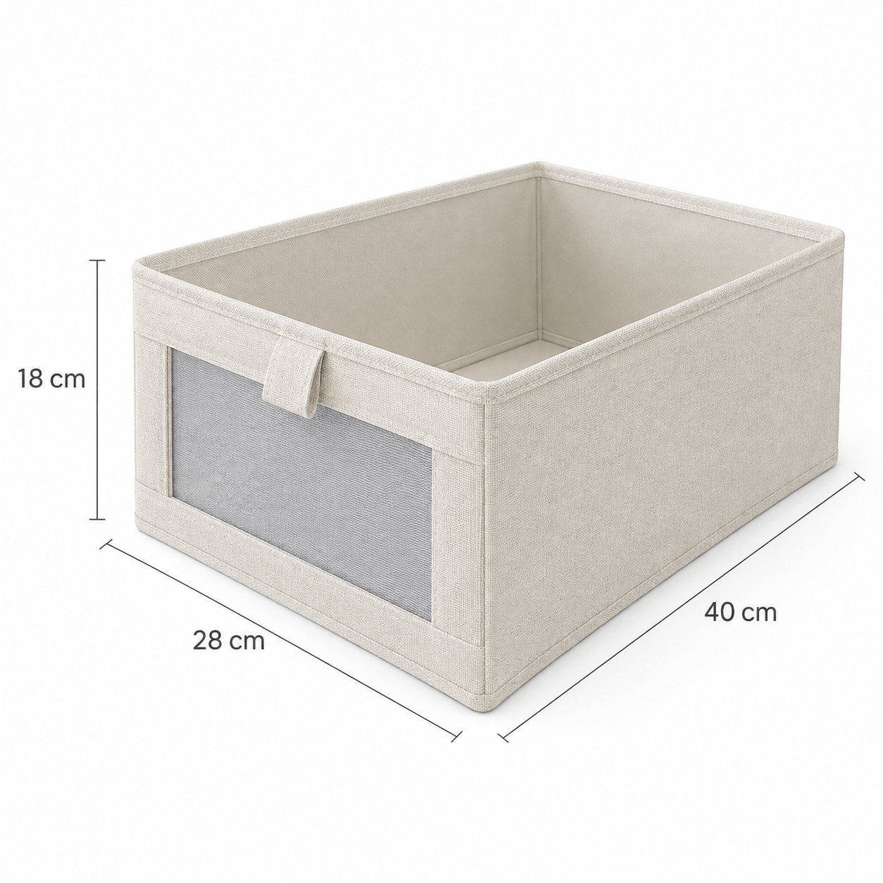 Organizador de Guarda-Roupa Dobrável com Visor | Para Closet e Prateleira
