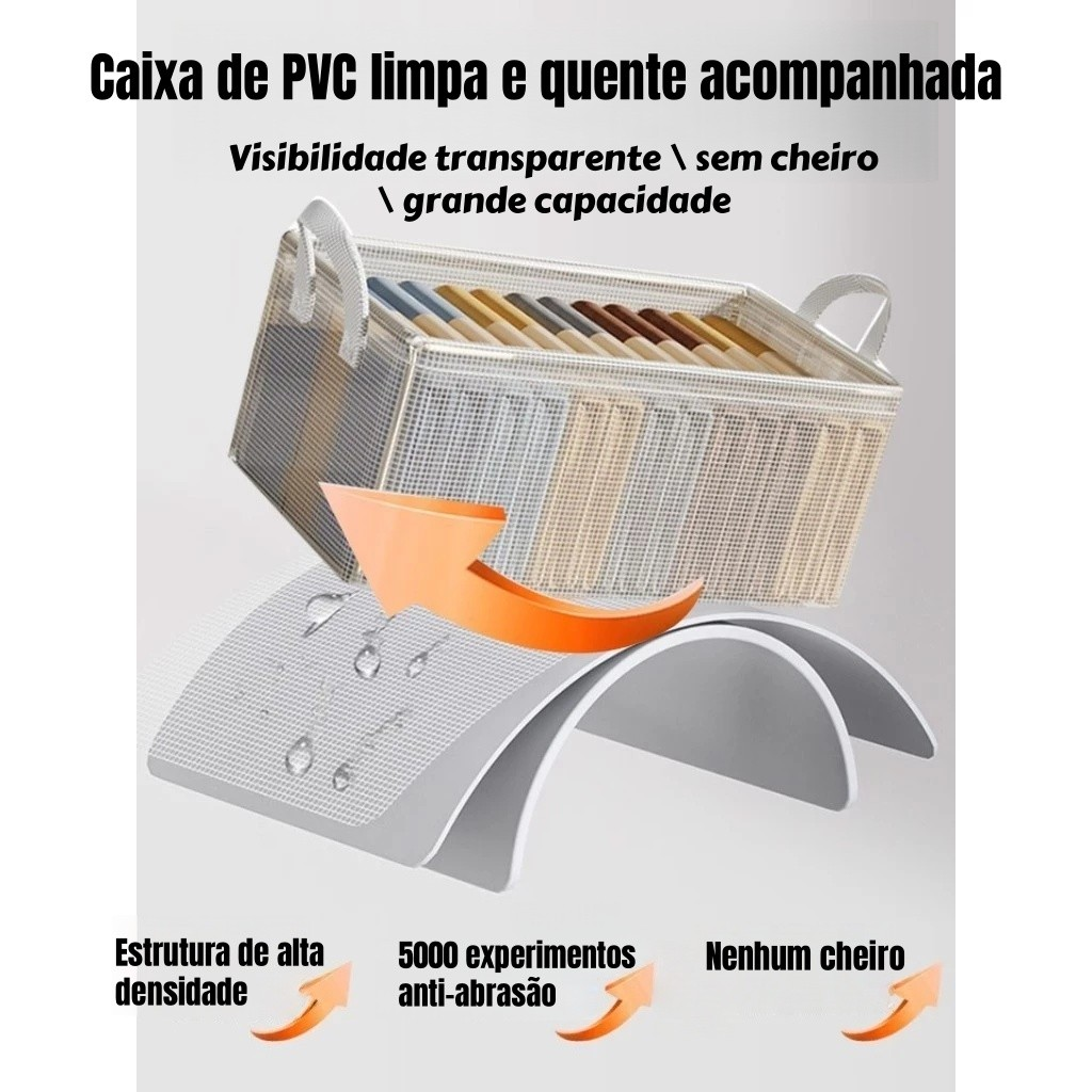 Caixas Organizador De Guarda Roupa Dobrável De Armazenamento Dobrável Para Roupas E Calças Grande Dura Qualidade
