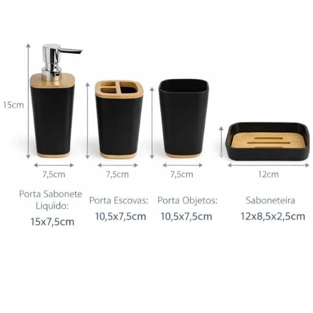 Porta-escovas de dentes e copo multiuso do kit de banheiro